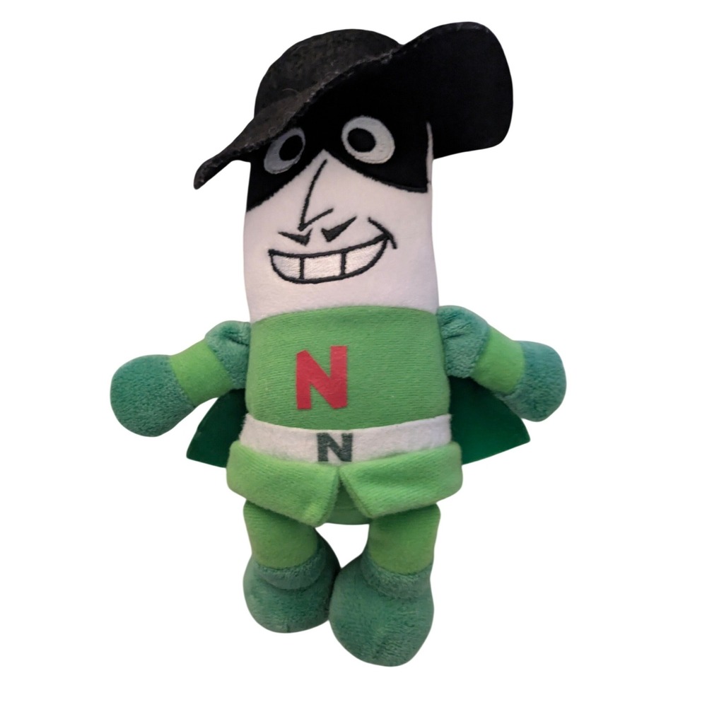 Anpanman Naganegiman Plush‎ Stuffed Toy Green Masked Hero Sega Toys 8 Inch